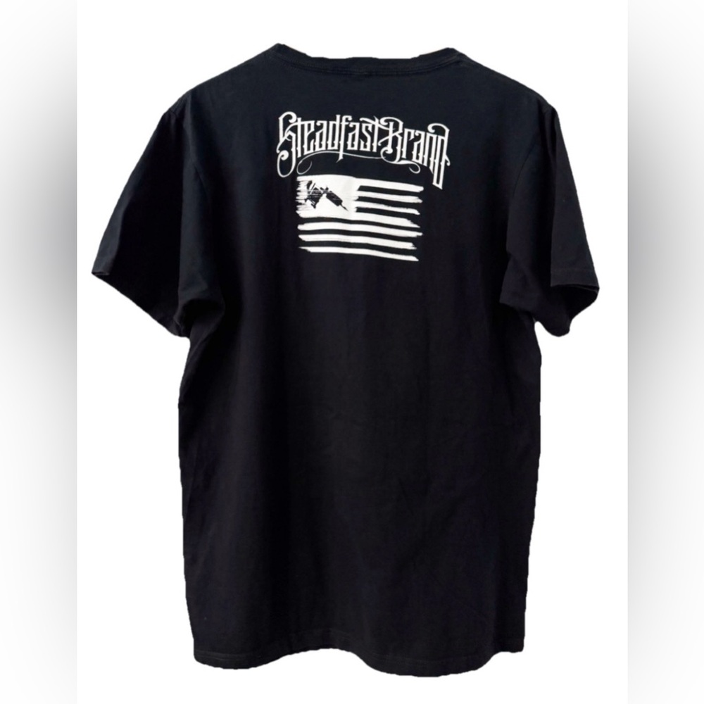 Steadfast Brand Tattooed President Graphic Tee Men’s Medium Black - Picture 2 of 6